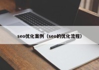 seo优化案例（seo的优化流程）
