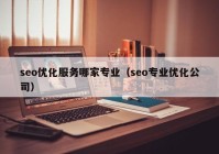 seo优化服务哪家专业（seo专业优化公司）