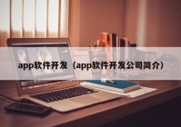 app软件开发（app软件开发公司简介）